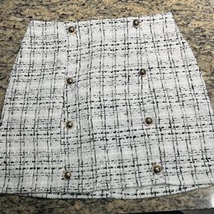 Plaid Pattern Straight Skirt